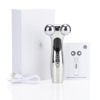 Rodillo facial, instrumento de belleza inteligente EMS, 12 modos, 9 velocidades, pulso 4D, instrumento de adelgazamiento facial, masajeador facial en V - details 9
