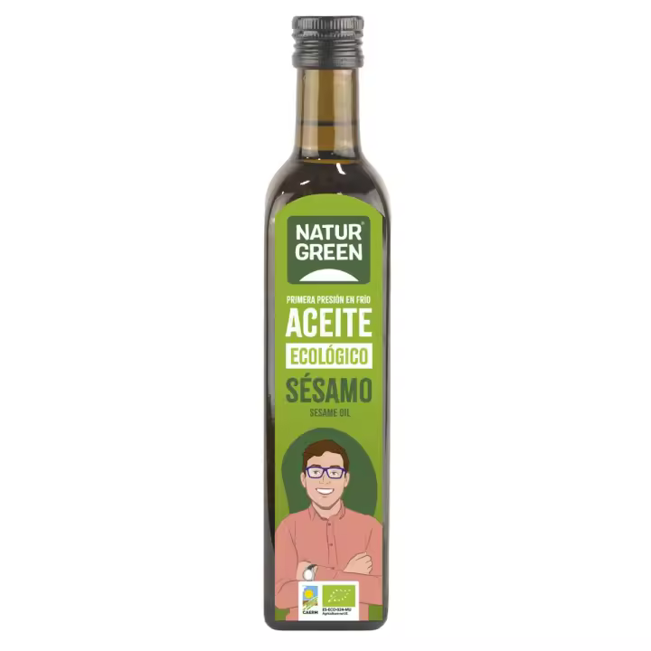 Aceite de Sésamo BIO Naturgreen. 250 Ml - 100% Vegetal - 1