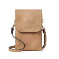 Bolso Bandolera De Cuero PU Minimalista Y Moda Para Mujer Bolsa De Teléfono Móvil Diseñadora Bolsa Pequeña De Hombro Sencillo - details 8