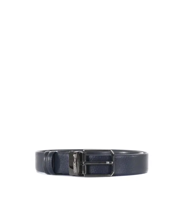 EMPORIO ARMANI-REVERSIBLE DE LA CORREA DE CUERO HOMBRES Inicio ACCESORIOS CINTURRONES y NOVIAS BOLSA & PILLETTERY PE2023 HOMBRES Ropa Accesorios - 1