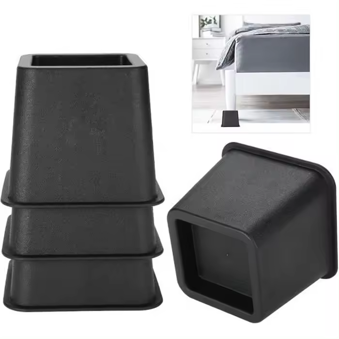 Juego de 4 Papas para muebles de 7,5 cm, elevadores de Cama ajustables, elevadores de Silla de Cama-GIR - 1