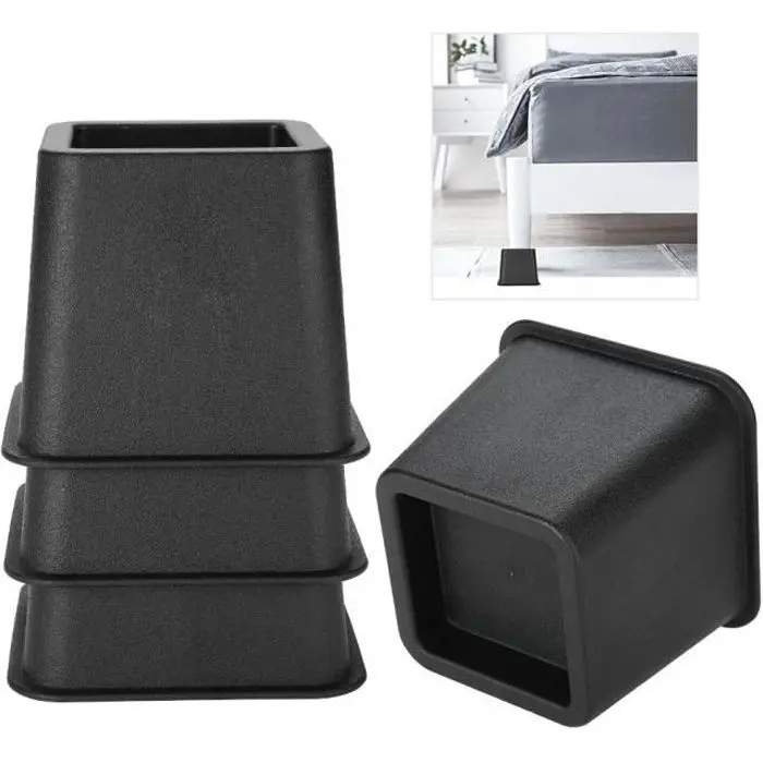 Juego de 4 Papas para muebles de 7,5 cm, elevadores de Cama ajustables, elevadores de Silla de Cama-GIR - 1