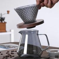 Filtro De Café Con Forma De Fresa Y Diamante Tipo Vidrio Con Madera Pallet Conico Para Té Y Café Manual Filtro De Café Colapsable - details 1