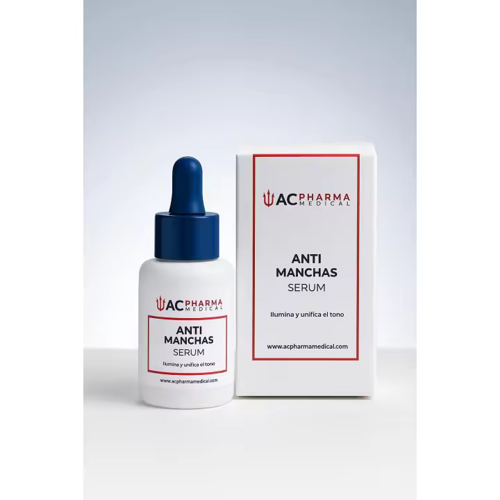 Serum Anti Manchas con Niacinamida y Pantenol | Envase 30 ML | Enriquecido con Extracto de Olivo y Azufaifo para potenciar su poder antimanchas | MUY EFECTIVO para unificar tono de la piel, eliminando manchas y rojeces en la cara | ACPHARMA MEDICAL - 1