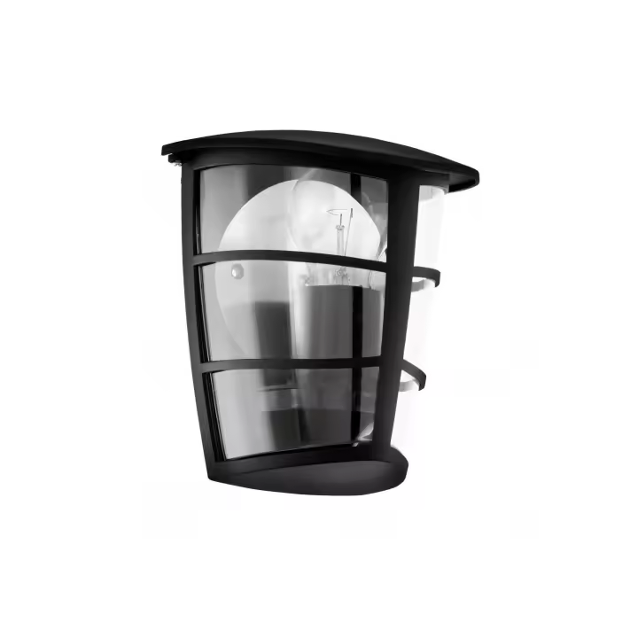 Eglo Aplique de pared exterior negro - Aloria - 1