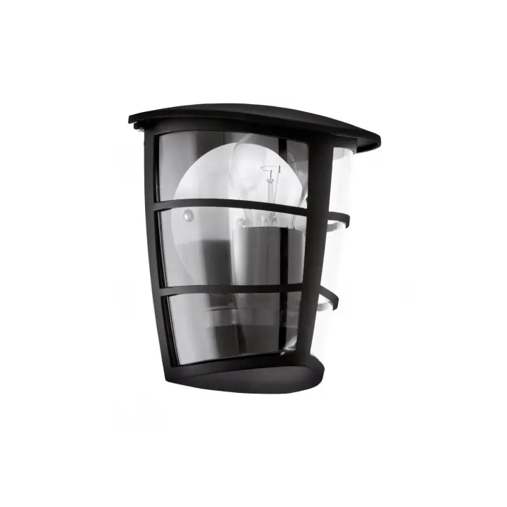Eglo Aplique de pared exterior negro - Aloria - 1