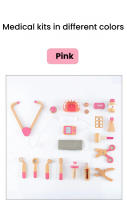 Juego De Película De Médico De Madera Para Niños Set De Juego De Roles Con Bolsa Médica Para Niños Y Niñas Juguete Educativo Para Bebés a Partir De 3 Años - details 15