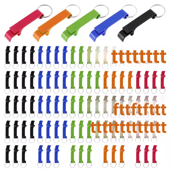 100Pcs Llaves De Botella De Aleación De Aluminio Herramienta De Apertura De Botellas Y Latas Para El Hogar Clavo De Bolsillo - 1
