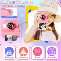 Cámara de Fotos Instantáneas - Doble Cámara Fotos Infantil con Papel de Impresión y Tarjeta SD de 32G, Regalo para Niños de 3 a 14 años - details 4