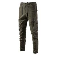 Nuevos pantalones casuales de algodón para hombres de primavera, pantalones de color sólido con múltiples bolsillos versátiles de negocios transpirables para hombres - details 1