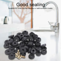 48PCS Anillas De Reposición Para Grifo Goma Plomería Sellado Con Tornillos Planas Y Bajadas Para Fregadero O Grifo - details 0