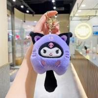 Llavero De Peluche Sanrio Kuromi Hello Kitty Melody Cinnamoroll Colgante Para Mochila Decoración De Banda De Cartón Animado Regalos Kawaii - details 3