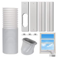 Kit De Ventilación Para Aire Acondicionado Universal Con Conector Ajustable Y Sellador De Ventana Tubo De Extensión De Ventilación De Aire Acondicionado VKTECH PVC Moderno - details 19