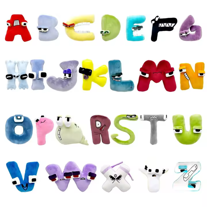 Alfabeto Lore Peluches Juguetes Números Letras Animal Muñeco Educativo Regalos De Cumpleaños Para Niños Material De Algodón Relleno De Poliéster - 1
