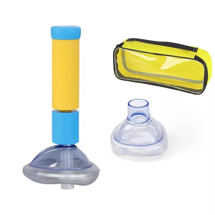 Kit De Primeros Auxilios Para Adultos Y Niños Antisuffocación Respiratorio Máscara De Protección Vida Succión Batería AED 2 Tamaños Dispositivo De Rescate Doméstico - 1