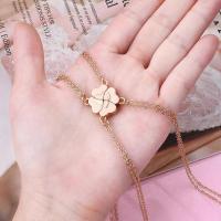 collares con imán para mejor amiga, colgante de corazón, gargantilla con trébol de cuatro hojas - details 0
