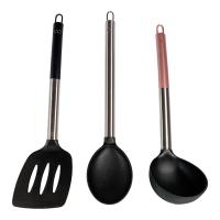 Bergner - Utensilios de Cocina de Acero Inoxidable y Nailon, Cucharón, Cazo y Espátula - details 1