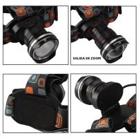 UltraFire UF-2166Linterna Frontal LED Potente Con Zoom Impermeable IPX4 Para Camping Y Caza Uso Con Baterías AA - details 1