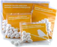 FINCA CASAREJO Pack Huevos Falsos Macizso - Huevo Tamaño Canario-Periquito - Consigue que todos los pollitos nazcan a la vez - details 0