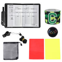 Set De Uniforme De Árbitro De Fútbol Profesional Con Tarjetas Rojas Y Amarillas Para Partidos De Fútbol Supplies De Registro De Juegos - details 3