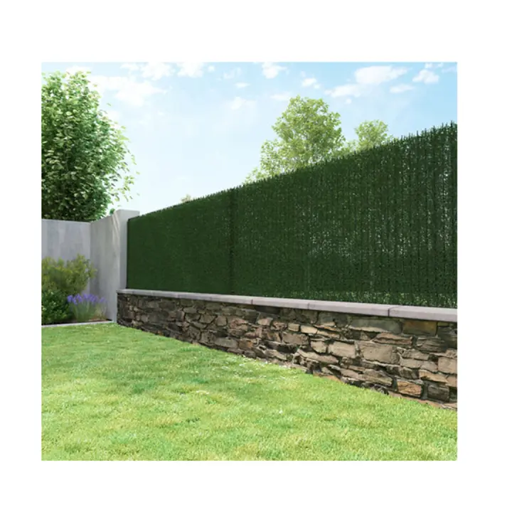 Seto Artificial de ocultación para terraza o jardín  85% de ocultación  Seto Artificial Decorativo 30 varillas  Seto ocultación - 1