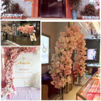 Arco De Boda De Seda Roja De 80cm Con Ramas De Cerezo Artificial Decoración Para Hogar Y Bodas Elemento De Decoración De Eventos - details 16