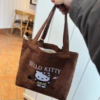 Bolso De Mano Con Bordado De Gato Grande Capacidad Versátil De Corduroy Bolso Pequeño Para Mujer Para Salir Bolso De La Madre - details 13