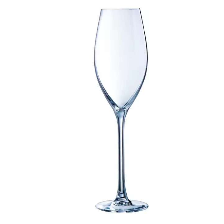 CHEF & SOMMELIER SEQUENCE Caja 6 Copas Flauta Krysta 24CL Transparente Brillo Brillo Excepcional Francia - 1