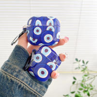 Funda Protectora Para AirPods 3 2 1 Pro2 pro Estilo Azul Con Patrón Ocular Avanzado Funda Suave De Película Adecuada Para Auriculares Y Cabezos - details 10
