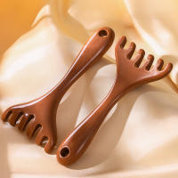 Peine De Masaje Meridiano Cuidado Capilar Conchas De Six-Claw Gua Sha Scraping Massajeador De Dientes Anchos Facial Y Corporal - details 5