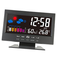 Estación Meteorológica Digital Medidor De Temperatura Humedad Con Reloj Termómetro Higrómetro Calendario Y Nivel De Comfort - details 12