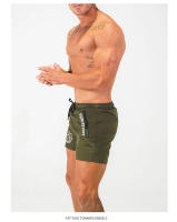 Shorts De Verano Para Hombre Con Estampado Secado Rápido Y Bolsillos Laterales Zipper Diseño Para Correr Baloncesto Entrenamiento En Gimnasio - details 2