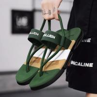 Zapatillas De Verano Para Hombre Con Cubierta Del Tobillo Antideslizantes Sandalias De Playa Zapatillas Hombre Material Superior De Lino Estilo Casual Suave Y Cómodo - details 17