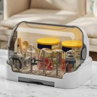 Estante para secar biberones - Almacenamiento y secador de biberones con bandeja de Goteo extraible-Protección Contra Polvo y suciedad-Para Niños Pequeños - details 3