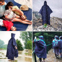 Poncho De Lluvia Pesado Para Camping Impermeable Ligero De Uso Emergencial Para Hombres Y Mujeres Tamaño Universal Para Adultos - details 6