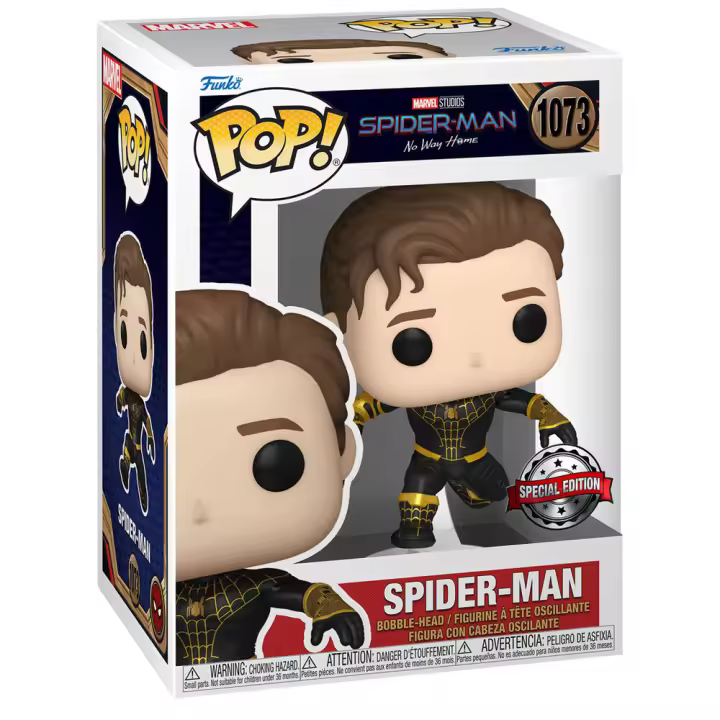 Figura Pop Marvel Spider-Man No Way Home Spider-Man Exclusiv-Figura de Vinilo Coleccionable - Idea de Regalo- Mercancia Oficial - Juguetes para Niños y Adultos - Movies Fans - Muñeco para Coleccionistas y Exposición - 1