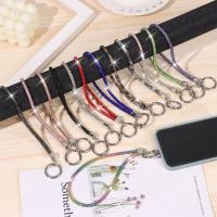 Lanyard De Teléfono Con Diamantes Plateados Correa De Muñeca Antipérdida Para Adultos Material De Poliéster Tamaño 24cm - details 0