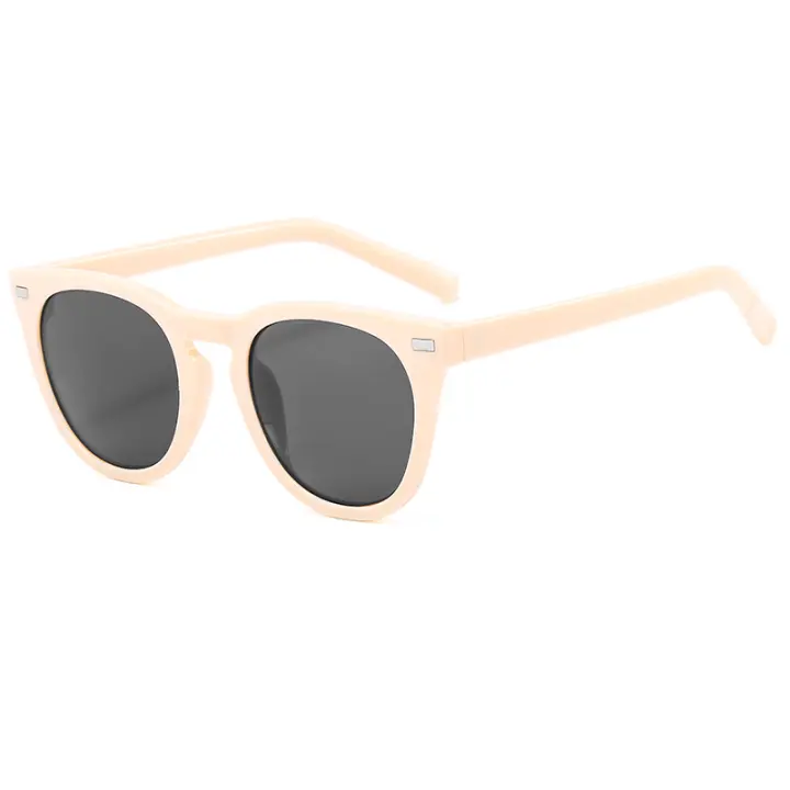 Gafas de sol redondas Retro para mujer 2022, gafas de decoración con remaches Vintage para hombre, gafas de sol Uv400 Jelly Tea, accesorios de moda lentes niña vasos Venta al por mayor Sun Glasses Sunglasses Dropshippi - 1