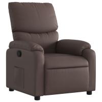 vidaXL Sillón reclinable de cuero sintético Negro, Crema, Marrón Sillon Dormitorio Sillon Comodos Silla Relax Sillón Sofá - details 5