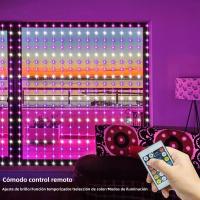 Cadena De Luces LED Para Cortinas RGBIC Con Enchufe USB Y Control Remoto Bluetooth Y APP Para Decoración De Habitaciones - details 5
