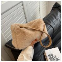 Bolso De Hombro Mini De Pelo Falso De Moda Suave Y Fluffy Bolso Cruzado Con Cadena Bolsa Mensajera Para Mujer - details 6