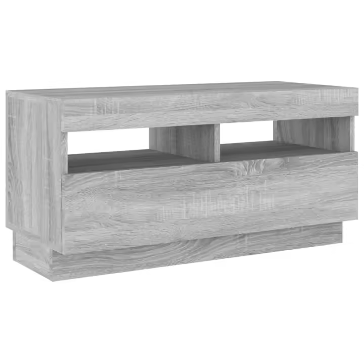 vidaXL Mueble de TV con luces LED gris Sonoma 80x35x40 cm - 1