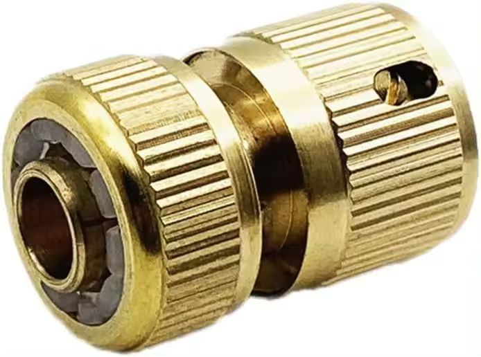 Adaptador De Conector De Riega Para Jardín 1/2 Pulgada Tubo De Agua Adaptador De Tapa Para Reparación De Tubos De Riego Metálico Aluminio - 1