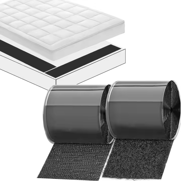 15cm X 3m Belcro Adhesivo Doble Cara Grande Belcro Adhesivo Fuerte para Impide que los Cojines del Sofá se Deslicen 150mm Cinta Adhesivo Belcro Ancho Negro Doble Cara DIY Aplicaciones Domésticas - 1