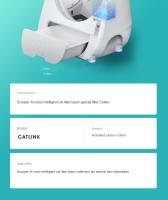 Bolsas De Papel Para Gatos CATLINK Automáticas De Limpieza Self Cleaning Suministros Para Castrito Con Filtro Pro-X Y Absorbente De Olores - details 0