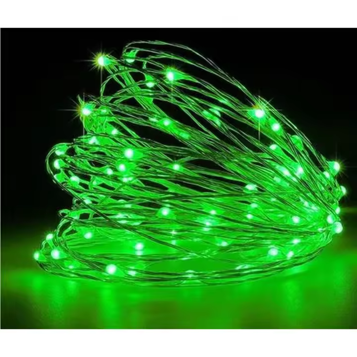 DESTELLO S.L. Guirnalda Led Lenteja Ancha Verde 20 Metros - Decoración Navideña - 1