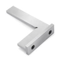 Regla De Ángulo DIN875-0 Drillpro 100x70mm Base Ancha 90 Grados Herramienta De Carpintería De Acero Inoxidable Para El Hogar - details 3