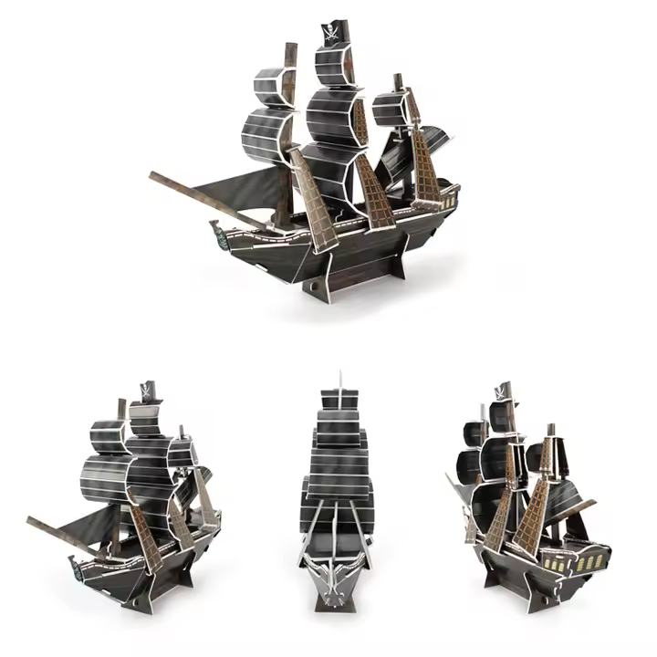 DAM. Puzle 3D barco pirata. 23x6x17cm. - 1