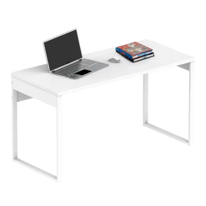 Mesa Escritorio Nexus, Mesa de Oficina Melamina de Alta Densidad, Blanco Atlas, 76 x 135 x 60 cm - 1