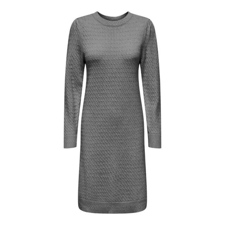 Vestido Katia Gris Punto de Only - 1
